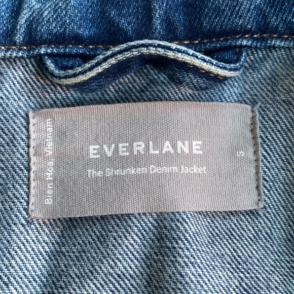 Everlane The Cropped Denim Jacket jean size Small - Picture 2 of 8
